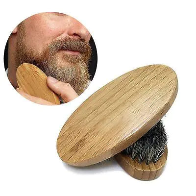 Natural Boar Bristle Beard Brush for Grooming