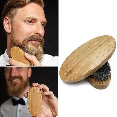 Natural Boar Bristle Beard Brush for Grooming